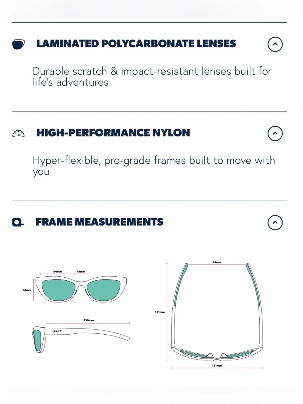 Classic Women’s Black Cat-Eye Sunglasses